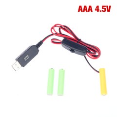 2X AAA Eliminator Cable Dummy-Battery Power Cord Replacement For 3V/4.5V/6V