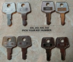 APG 235, 243, 435, 542 Key Pair – Fits HP, NCR, MICROS, Vivonet Cash Drawer Till