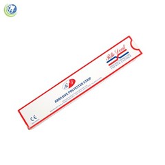 Dental Composite Polishing Strips 4mm Polyester Fine/Medium Grit One-Side 100Box
