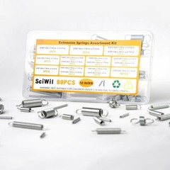 99PCS Extension Spring Assortment Kit, 12 Sizes Small Tension Springs