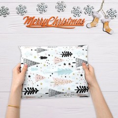 100Pcs Christmas Poly Mailer 10 x 13 Inch Pastel Xmas Tree Packaging Bags Sel…