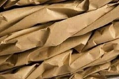 36″ wide x 900′ long 40 lb Rolled Brown Kraft Paper Shipping Void Crafting Fill