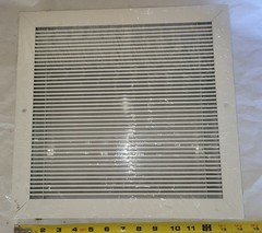 Ceiling/Wall Return Air Grille 12 In W X 11.5 In H Opening White Thick Aluminum