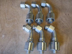 6 Pack Gates Hydraulic Hose Fittings 12G-12FJX90S Female JIC 37 Swivel 90 degree