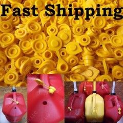 24pcs total NEW Combo Pk 12 BLITZ Yellow Spout Caps +12 YELLOW GAS CAN VENT CAPS