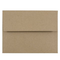 JAM PAPER A2 Premium Invitation Envelopes – 4 3/8 x 5 3/4 – Brown Kraft 100PK