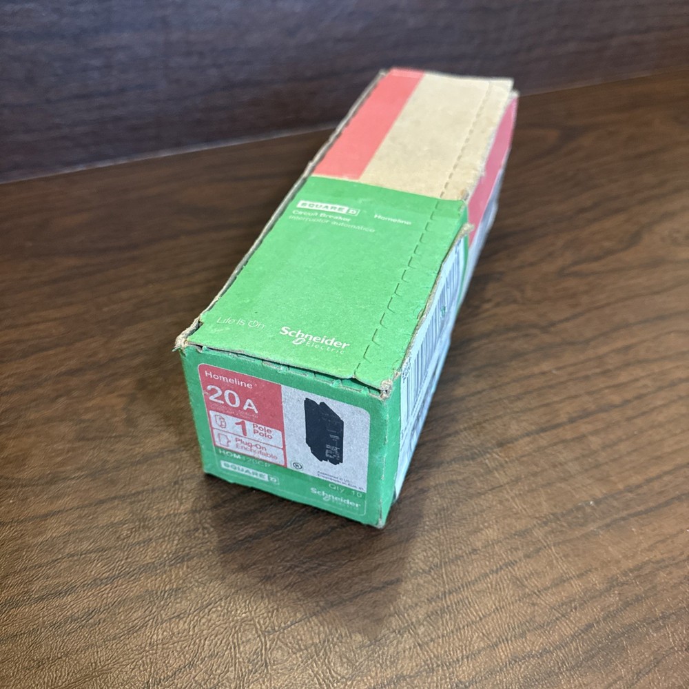 10-Pack Schneider Electric – HOM120CP – Square D 20A 1 Pole, Circuit Breaker