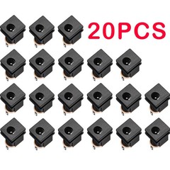 20PCS Power Jack Socket 3 Pin Female Panel Mount Connector 0.5A DC 30V DC-015