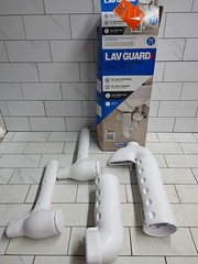 2pk TrueBro Lav Guard2 102 E-Z Fast Fit Undersink Piping Covers Open Box.