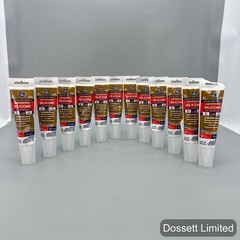 12-GE Advanced Silicone Kitchen & Bath Clear 100% Waterproof Caulk Sealant 2.8oz
