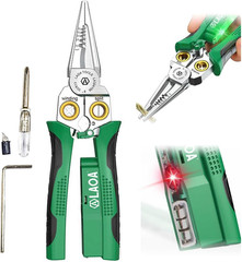 8 in 1 Wire Stripper with Voltage Tester,Wire Strippers Electricity Measurement