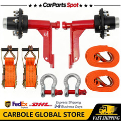 2 Pack Shipping Container Wheel 6×5.5 Lug Kit Heavy Duty Shipping Container Axle