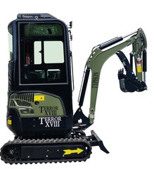 TYPHON Terror XVIII Prestige 2 Ton Mini Excavator AC/Heater cabin 13 Attachments
