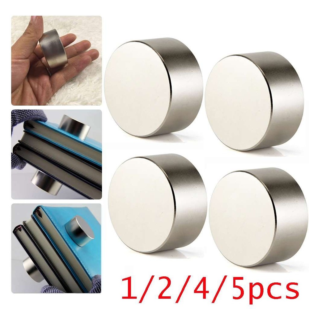 1/2/4/5pcs N52 Neodymium Rare Earth Magnet Big Super Strong Huge Size 40mm*20mm