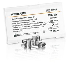 BEGO Wironium Chrome Cobalt Partial Alloy 1kg=2.2lb