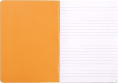 Compact Orange Staplebound Notebook – 6 x 8.25, Perfect for School & Office