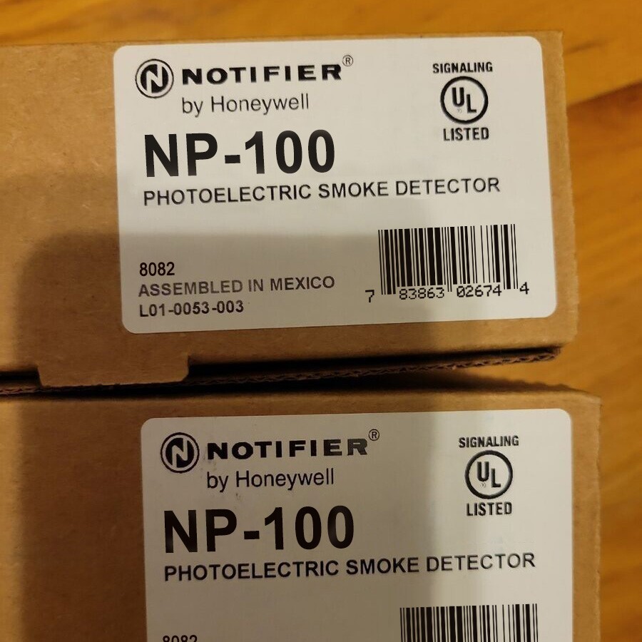 Notifier NP-100 Photoelectric Smoke Detector NP 100 Only Head Fast Shipping