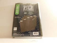 Pen+Gear Letter Size Hanging File Folders, Green, 12 Count Letter Size 9.5”X 11.