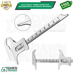Boley Gauge 6″ Vernier Caliper 10 CM Measuring Dental Orthodontic Inst German Gr