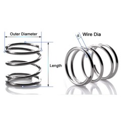 10Pcs Wire Dia 1.4/1.5mm Compression Spring OD 8-25mm Y Type Small Springs Steel