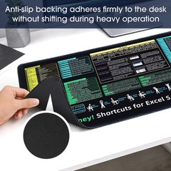 Excel Cheat Sheet Desk 31.5L x 11.8W inches, Pad 002