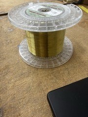 VAN-TG Brass NP Brass EDM Consumable Wire Jewelry 0.25mm 0.010″ Partial Roll 6lb