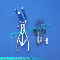 ODM Collin Vaginal Speculum Small & 3 Prong Mathieu Anal Speculum Surgical Instr