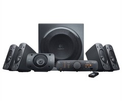 Logitech Z906 Speaker System -500 W RMS, Dolby Digital, 3D Sound- iPod Supported