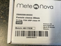 Mete Nova ZG00508-00333 Female Sleeve 40mm O-ring, FDA USP Class VI (KB)