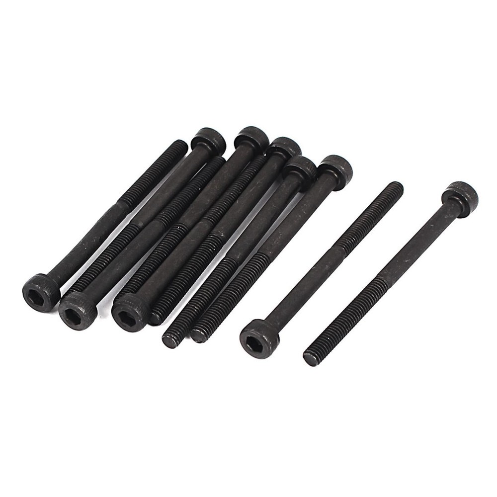 10 Pcs M3 x 40mm 20mm Long Partially Threaded Hex Key Socket Cap Head Screws