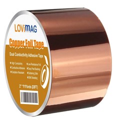 Copper Tape, Copper Foil Tape (2Inch X 33 FT) Metal Conductive Adhesive for Slug