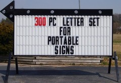 New 8″ Plastic Outdoor Readerboard Marquee Sign Letters