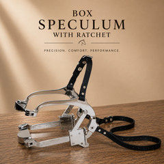 Equine Dental Box Speculum With Ratchet Full Mouth Gag BioThane Strap Waha Style