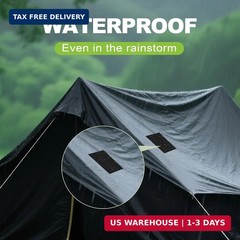 7x9in Nylon Repair Patch，Tent Repair Kit，Self Adhesive Waterproof Fabric Rep