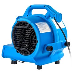 VEVOR Floor Blower 1360 RPM 600 CFM Air Mover with 4 Blowing Angles 3-Speeds