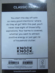 Lot of 2-Knock Knock Daily Intention Tracker Pads – 6 x 9 inches-60 sheets each