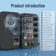 DC Power Supply Variable, 0-32V 0-10A Switching Bench Power Supply with 20W U…