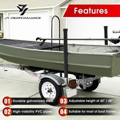 JY PERFORMANCE Boat Trailer Guide-ons, 40″/48″ Adjustable, Rustproof Electro-Gal