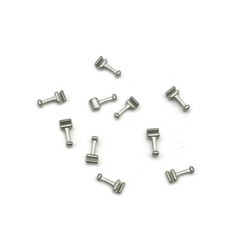 10Pack Dental Orthodontic Crimpable Hook Long/Medium/Short /Stop Stainless Steel