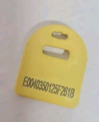 3M Hanging Mount HF RFID Tag 9505842, Yellow, 1.38″ x 1.15″ x 0.19″, 25 Pack