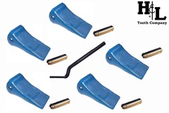 272SP H&L Bucket Teeth (5 Pack) Tooth Kit w/ Flexpins® & Free Removal Tool, 270