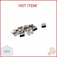 uxcell® Replacement Mini USB Type B Female 5 Pin PCB Board Mount Jack Charger Co