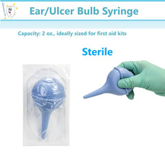 Ear Ulcer Bulb Syringe 2 oz Disposable Sterile Non Sterile Blister Blue 1-50/Box