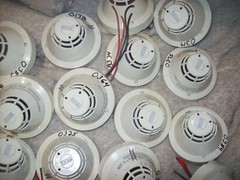 Lot of 3 Edwards EST SIGA-PS Intelligent Photoelectric Smoke Detectors (F21)