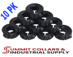 3/4” Inch Single Split Shaft Stop Collar – Black Oxide Finish(Qty 10) FREE Ship