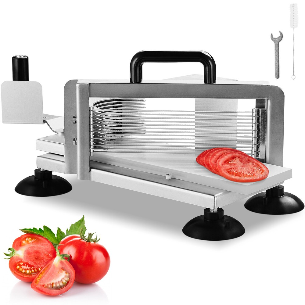 VEVOR Commercial Tomato Slicer 3/16″ Manual Tomato Fruit Cutter Vegetable Slicer