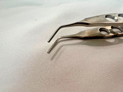 Katena K5-7250 Kansas Nucleus Fragment Forceps Angled Serrated 4-3/8″ Length