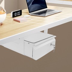 Under Desk Pull-Out Drawer, Lockable Sliding Storage Drawer, Under Desk Drawer