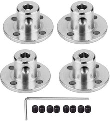 4Pcs 4mm Flange Coupling Connector, Rigid Guide Model Coupler Accessory, Shaft A