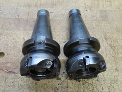 Lovejoy 4″ Indexable face mill 5 FL 1-1/2″ arbor on NMTB50 taper holder (@D104)